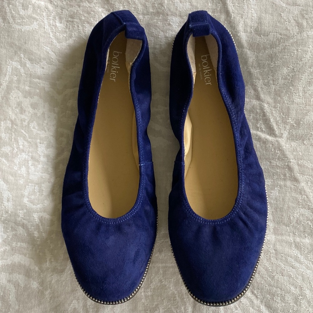 Botkier MASON Flats Blue ultramarine Suede, Size 8.5